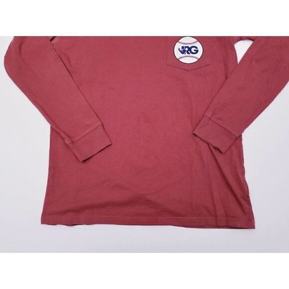 Rowdy Gentleman George Bush Washed Red Medium Pocket T-Shirt Tee Long Sleeve - Picture 7 of 8